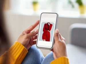Browsing fashion on smartphone