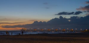 Sunset on the pier