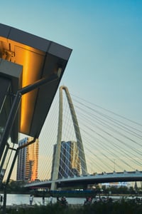 Ba Son Bridge "leans" towards the Ba Son metro Station
