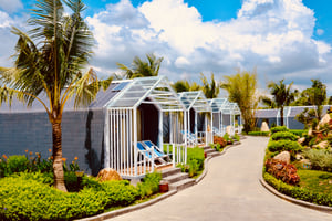 Quang cảnh tại một khu homestay
