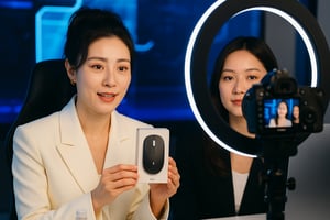Người phụ nữ livestream bán hàng TikTok