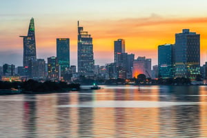 Hoàng hôn trên Thành phố Hồ Chí Minh