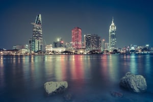 Ho Chi Minh City Night Skyline