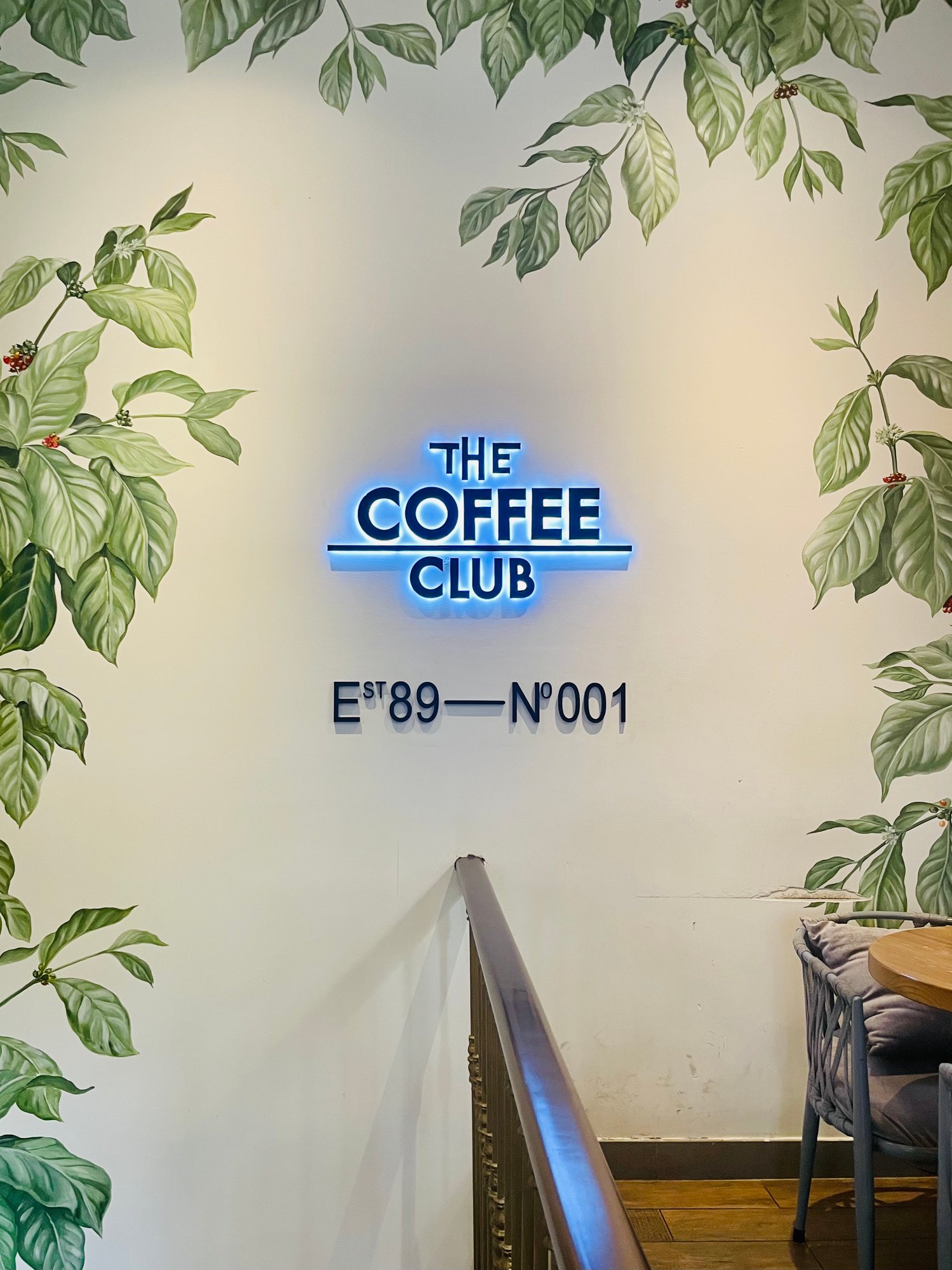 The Coffee Club on the wall