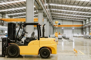 Forklift Truck In Factory