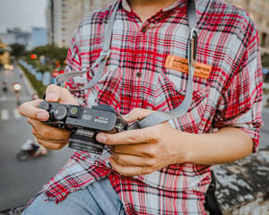 Man holding camera