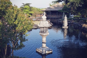 A Japanese light post
