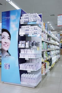 Gondola-end: Đầu kệ trưng bày Nivea