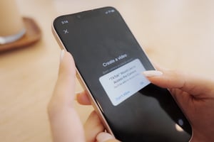 Using TikTok camera on phone