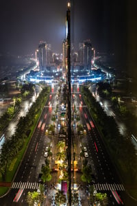 Đường Trần Phú, Đà Nẵng nhìn từ trên cao