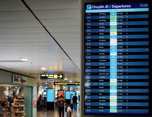 Departime Board LCD at Tan Son Nhat