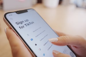 Sign up for TikTok
