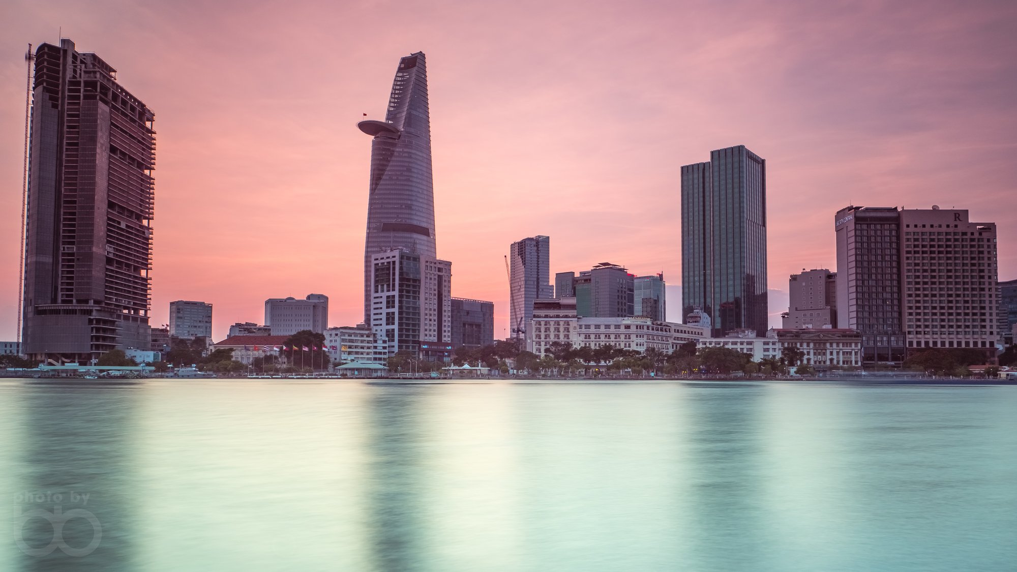 Ho Chi Minh City Skyline at sunset