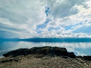 Bầu trời tại hồ Kootenay