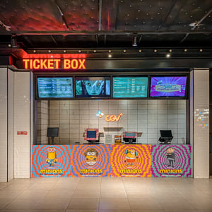 A cinema ticket box