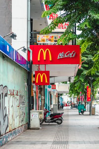 McCafe signage on Nguyen Hue