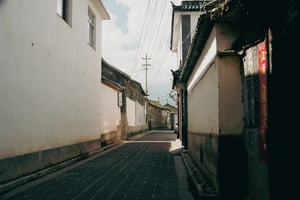 Road in Jinhe Village of Xizhou Town