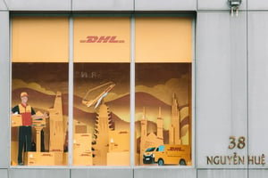 DHL Window Display