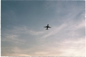 Airplane in the sky
