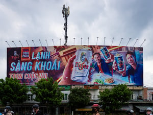 Bảng quảng cáo ngoài trời Tiger Beer "Lạnh Sảng Khoái"