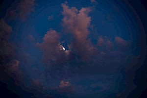 Moon in the clouds