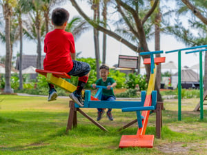 Kids playing playground