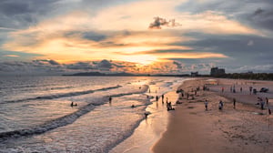 Sunset on Ho Tram Beach
