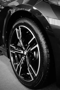 Bridgestone Tire on a BMW