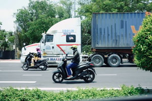 Container Truck on Street
