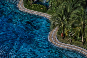 Relaxing, Calm Pool Wallpaper