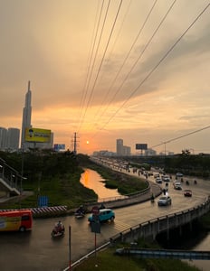 Hoàng hôn sau cơn mưa