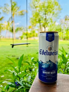Edelweiss Wheat Beer can