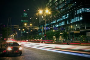 City Moving Light Trail