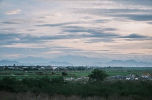 Phong cảnh làng quê thanh bình ở Huế