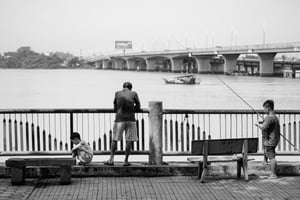 Bờ kè công viên Thanh Đa, cầu Bình Triệu