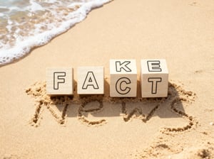 Fact News turned into Fake News, swiping by the wave