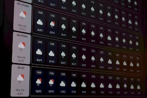 Bảng thông tin thời tiết điểm đến / Destination Weather Board