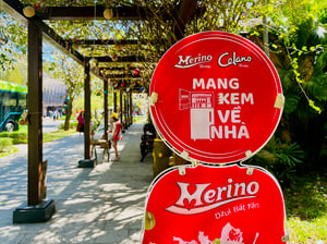 POSM của kem Merino