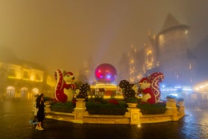 Đêm sương mù trên Bà Nà Hills