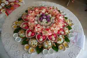 Mâm cỗ mừng đầy tháng