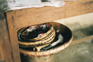 Những chiếc rổ tre đan