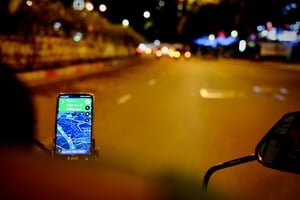 On the way with Grab