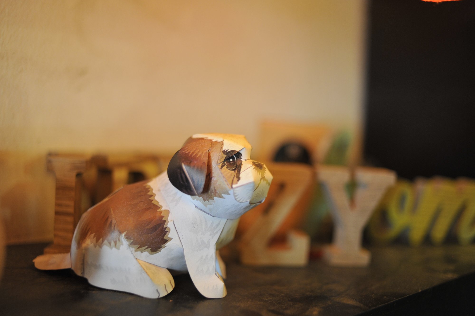 A paper dog