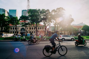 Ánh nắng ở Bưu điện trung tâm thành phố