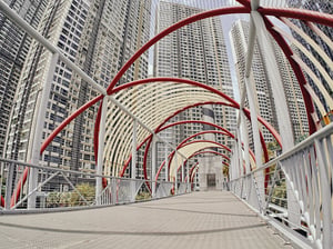 Walking Bridge (cầu bộ hành) at Vinhomes Central Park