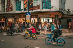 Shanghai Street and Bikes
