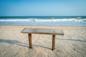 Wooden Chair on the beach