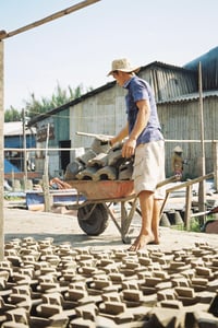 Phơi bếp lò gốm