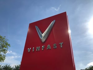 Vinfast Signage at Vinhomes Central Park