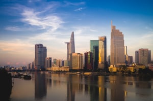 Thành phố trong ánh nắng vàng